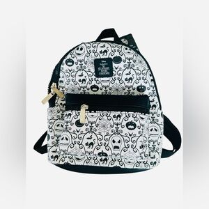 Disney Nightmare Before Christmas Jack Skellington Black White Small Backpack